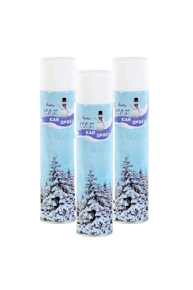 LitaeTrend 3 Adet Max Kar Köpüğü Spreyi, Eriyen Kar Taneleri, Parti Köpük Karı Yapar Kar Yağdıran Sprey 3x300 ml - 1