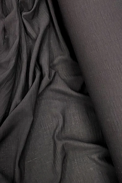 LitaeTrend Keten Kumaş - Organik Kumaş - Perde Kumaşı - Ince Keten - Kıyafet Için Kumaş Örtü Siyah 27 - Resim 2