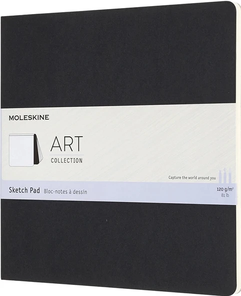 Supertrend Art Sketchbook Yumuşak Kapak Eskiz Çizim Defteri 19x19 cm. 120 gr. 48 Sayfa Siyah ürün görseli