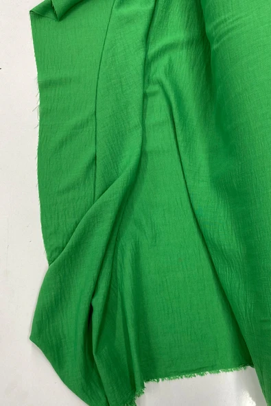 LitaeTrend Keten Kumaş - Organik Kumaş - Perde Kumaşı - Ince Keten - Kıyafet Için Kumaş Örtü Çimen Yeşili 41 ürün görseli