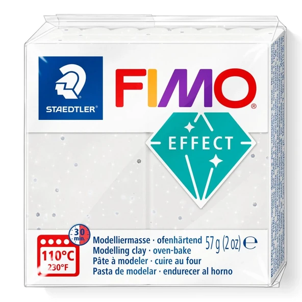 Supertrend Fimo Effect Polimer Kil 3 Stone White Granite ürün görseli