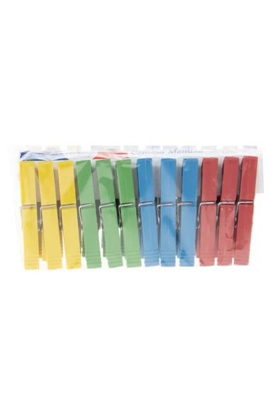 LitaeTrend Flamingo Çamaşır Mandalı Plastik Renkli 24lü Mandal - 1