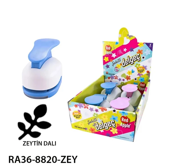 Supertrend Mega Boy Şekilli Delgeç Şekilgeç 2'' (5 cm.) ZEYTİN DALI - 1