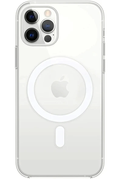 LitaeTrend Iphone 12 Pro Kılıf Kamera Lens Korumalı Magsafe Destekli Şeffaf Darbe Emici Sert Kapak - 1