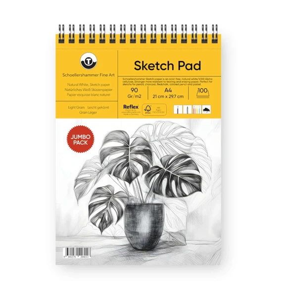 Supertrend Jumbo Sketch Pad Eskiz Çizim Defteri 90 gr. A4 100 Yaprak ürün görseli