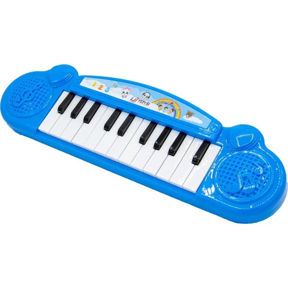 Uj Toys Melodili Poşetli Mini Piyanom MAVİ UJ1111 - Resim 3