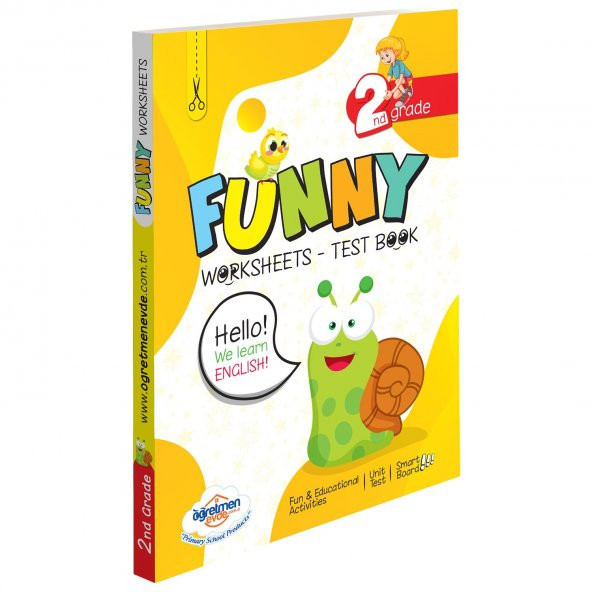 Öğretmen Evde Yayınları 2. Sınıf Funny Worksheets & Test / Activity Book - 1