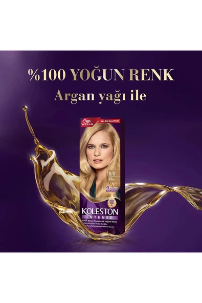 LitaeTrend Koleston Intense Saç Boyası 8/0 Açık Kumral - Salon Kalitesi - Resim 4