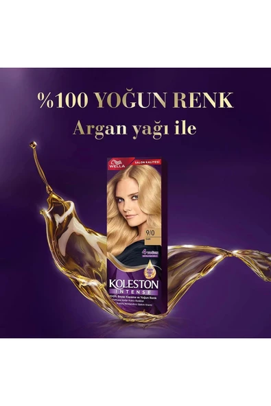 LitaeTrend Koleston Intense Saç Boyası 9/0 Sarı - Salon Kalitesi - Resim 2