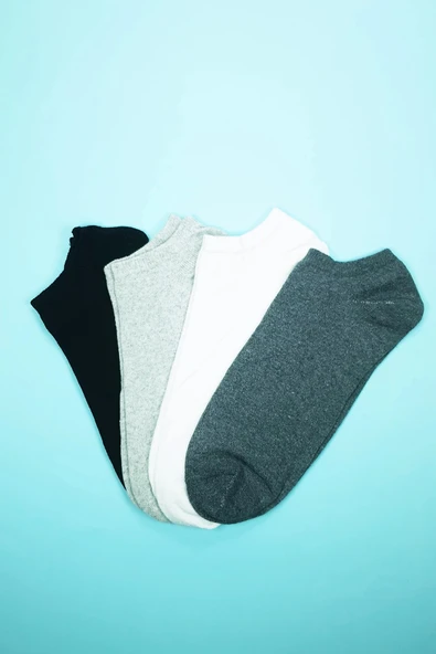 LitaeTrend Dikişsiz Erkek Bilek Çorap Dört Mevsim Yumuşak Doku 4 Çift - Resim 3