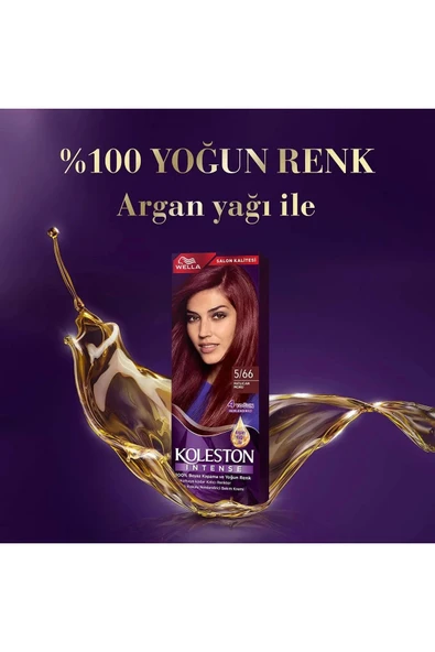 LitaeTrend Koleston Intense Saç Boyası 5/66 Patlıcan Moru - Salon Kalitesi - Resim 3