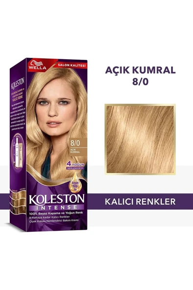 LitaeTrend Koleston Intense Saç Boyası 8/0 Açık Kumral - Salon Kalitesi ürün görseli 1