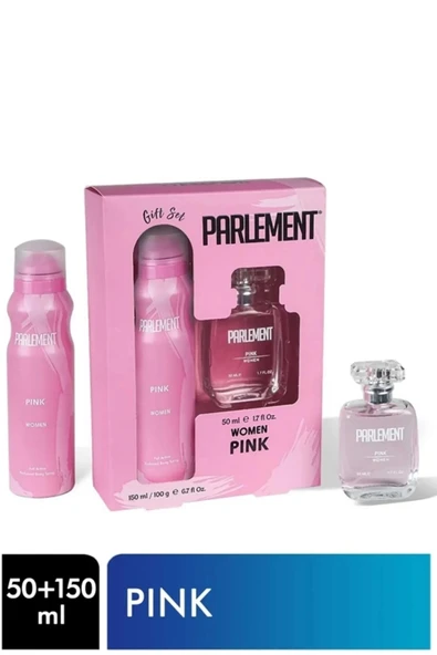 LitaeTrend Parlement 50 Ml Pink Kadın Parfüm + 150 Ml Deodorant Seti - 1