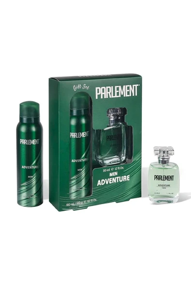 LitaeTrend Parlement 50 Ml Adventure Erkek Parfüm + 150 Ml Deodorant Seti - 1