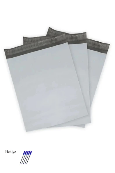 LitaeTrend Cepsiz Orta Boy Kargo Poşeti 30x37+5 cm - 300 Adet (40+40=80 Mikron) - 1