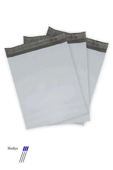 LitaeTrend Cepsiz Küçük Boy Kargo Poşeti 24x30+5 cm - 200 Adet (40+40=80 Mikron) - 1