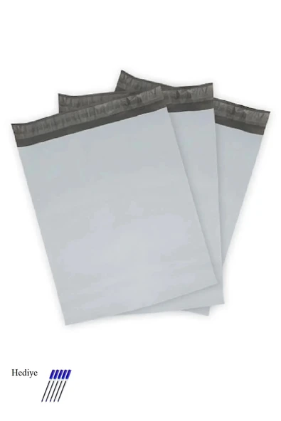 LitaeTrend Cepsiz Küçük Boy Kargo Poşeti 24x30+5 cm - 300 Adet (40+40=80 Mikron) - 1