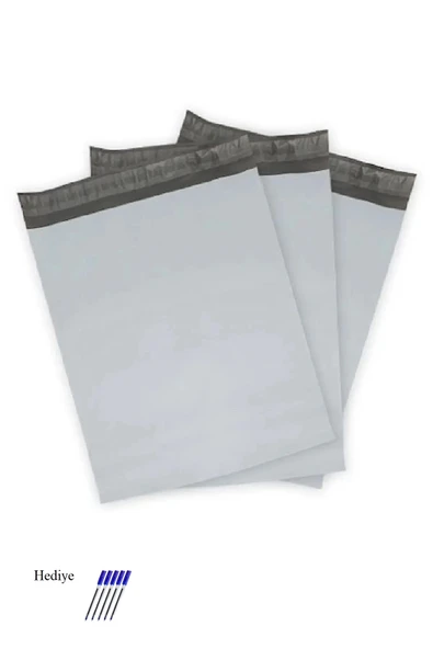 LitaeTrend Cepsiz Büyük Boy Kargo Poşeti 35x45+5 cm - 300 Adet (40+40=80 Mikron) - 1