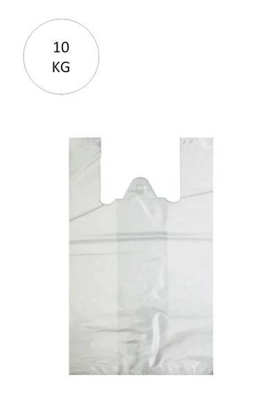 LitaeTrend Beyaz Atlet Poşet Büyük Boy 32x57 cm Takriben 720 Adet 10 Kg - 1