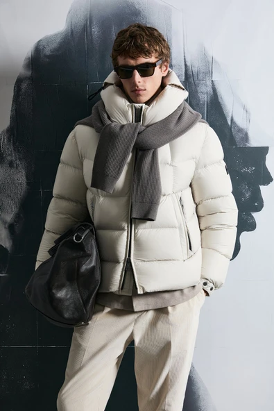 Lufian 112120251 Jacop Kaz Tüyü Erkek Mont - Resim 8