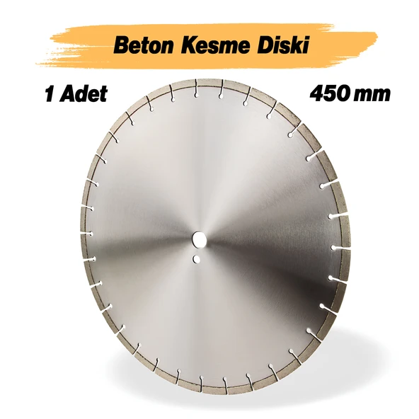 Beton Kesme Testeresi Elmas Testere Bıçağı Kesim Beton 450 mm Zemin Kesme Testeresi Diski - Resim 3