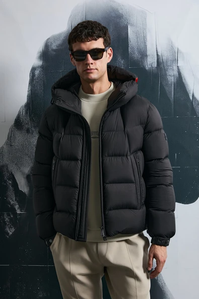 Lufian 112120251 Jacop Kaz Tüyü Erkek Mont - Resim 5