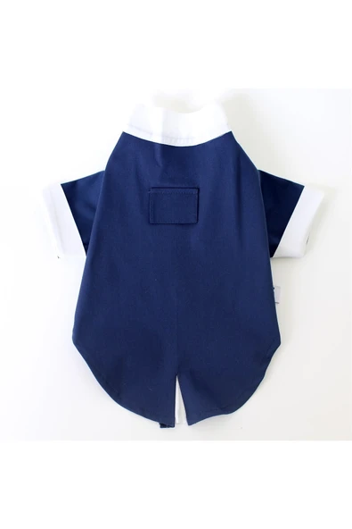 MAXSTYLESPET Pet Smokin - Lacivert - Köpek Ve Kedi Için Düğün Nikah Nişan Evlilik Kıyafeti Damatlık - Resim 2