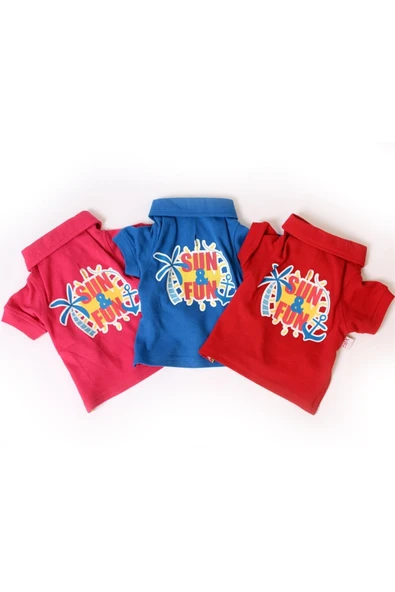 MAXSTYLESPET Lacoste Pet Tshirt (SUN&FUN) Pembe - Köpek Ve Kedi Kıyafeti - Resim 2