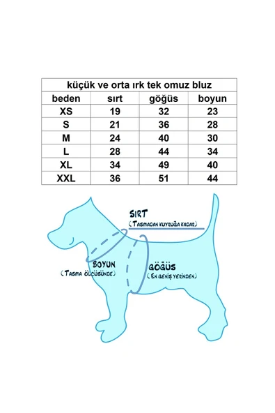 MAXSTYLESPET Tek Omuz Pet Bluz - Pembe Köpek Ve Kedi Kıyafeti - Resim 5