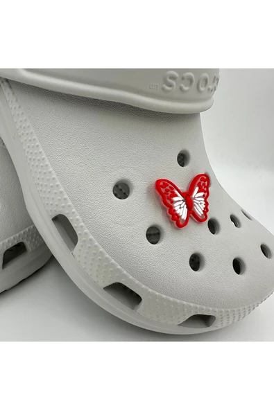 Crocs Terlik Süsü ve Aksesuarı , Çanta Süsü – Jibbitz 3D Büyük Boy Desenli Kelebek Figür Logo Aksesuar - Resim 2
