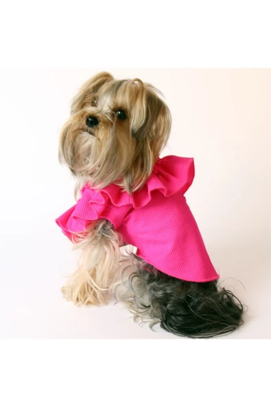 MAXSTYLESPET Tek Omuz Pet Bluz - Pembe Köpek Ve Kedi Kıyafeti ürün görseli