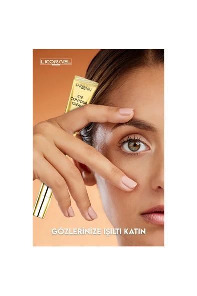 Licorael Dubai Eye Contour Krem Titreşimli Başlıklı Aydınlatıcı,Kırışıklık ve İnce Cizgi Görünümünü Azaltır 20ml - Resim 3