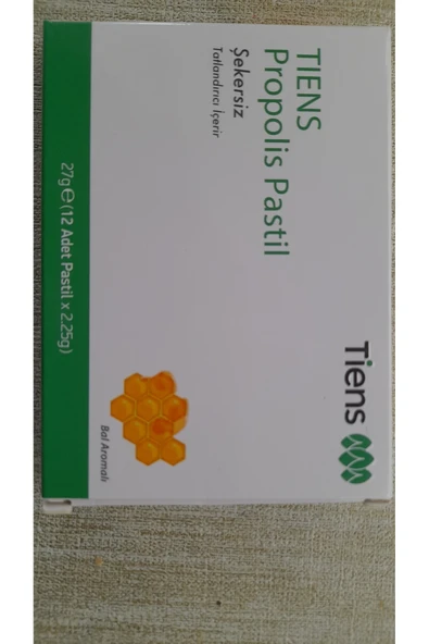 Propolis İçeren Şekersiz Bal Aromalı Pastil - 2