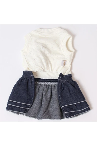 MAXSTYLESPET Pet Ayıcık Elbise - Lacivert Köpek Ve Kedi Kıyafeti - Resim 5