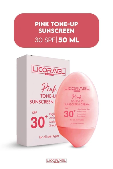 Licorael Dubai Pembe Güneş Kremi,Mavi Işık Korumalı, Aydınlatıcı Ton Eşitleyici 50ml - Resim 3