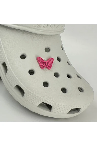 Crocs Terlik Süsü ve Aksesuarı , Çanta Süsü – Jibbitz 3D Küçük Boy Desenli Kelebek Figür Logo Aksesuar ürün görseli 1