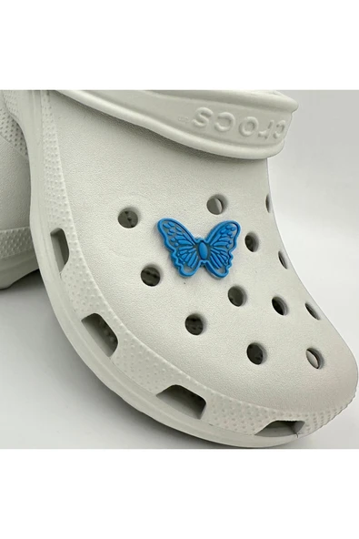 Crocs Terlik Süsü ve Aksesuarı , Çanta Süsü – Jibbitz 3D Büyük Boy Desenli Kelebek Figür Logo Aksesuar - Resim 2