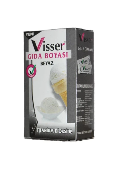 LitaeTrend Visser Toz Gıda Boyası Beyaz - 1