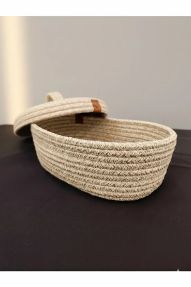 OVAL KAPAKLI SEPET 20*30CM ORGANİZER DÜZENLEYİCİ ürün görseli 1