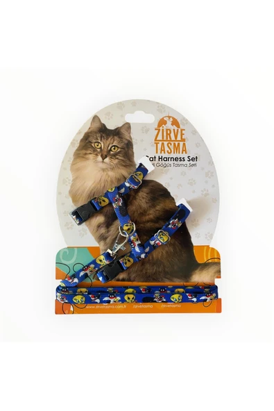 Zirve Tasma Kedi Göğüs Tasma Seti ürün görseli