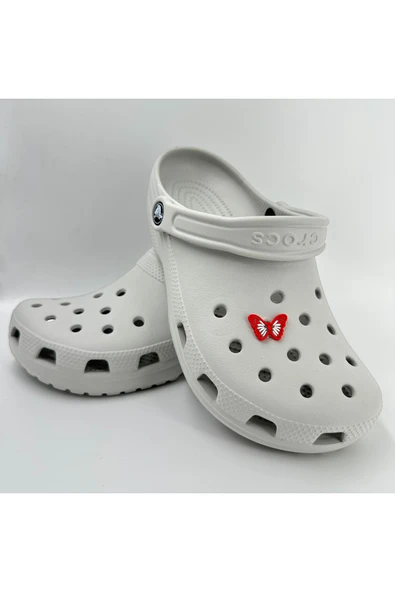 Crocs Terlik Süsü ve Aksesuarı , Çanta Süsü – Jibbitz 3D Küçük Boy Desenli Kelebek Figür Logo Aksesuar - Resim 4
