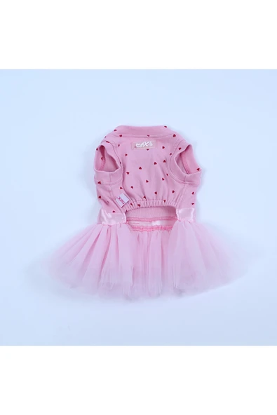 MAXSTYLESPET Kedi Köpek Elbisesi - Kalpli Tütü Elbise - Resim 4