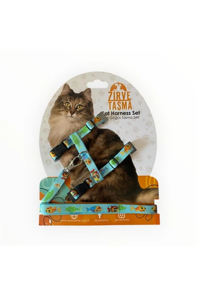 Zirve Tasma Kedi Göğüs Tasma Seti ürün görseli