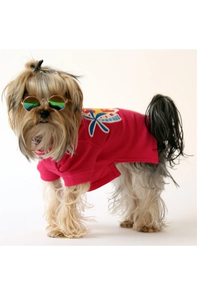 MAXSTYLESPET Lacoste Pet Tshirt (SUN&FUN) Pembe - Köpek Ve Kedi Kıyafeti - Resim 5