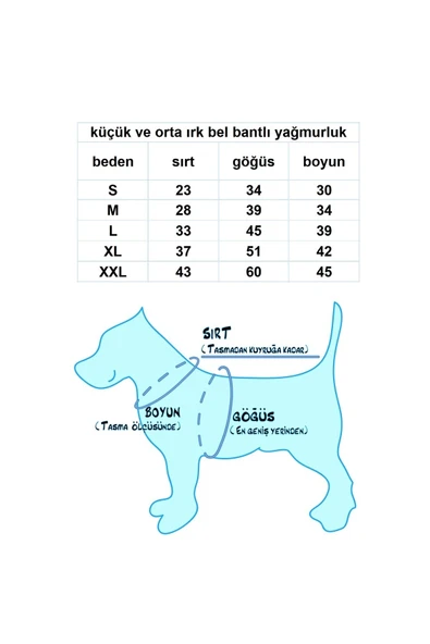 MAXSTYLESPET Soft Shell Bel Bantlı Mavi Pet Yağmurluk Köpek Kedi Kıyafeti - Resim 5