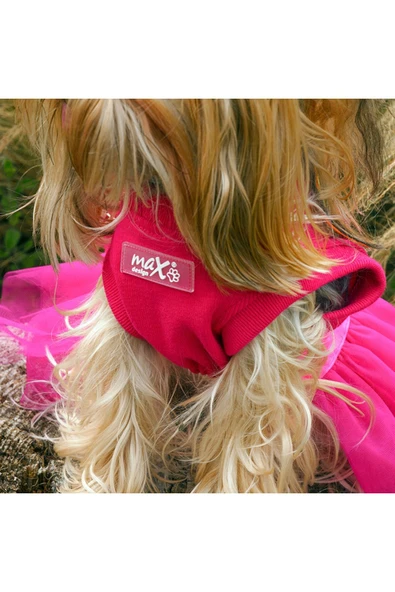 MAXSTYLESPET Kedi Köpek Kıyafeti - Prenses Kalp Tütü Elbise - Resim 3