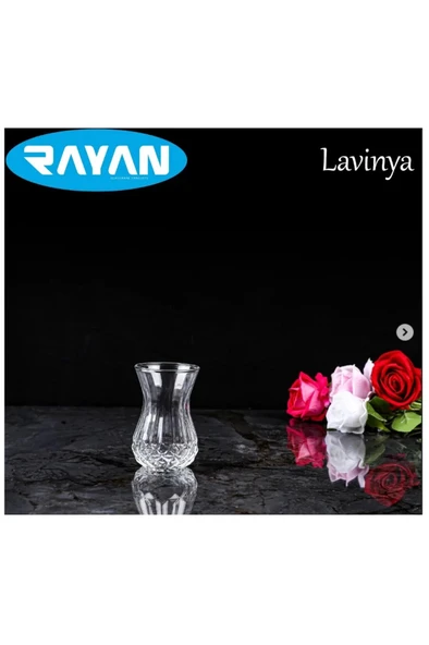 LitaeTrend Rayan Lavinya Star 6'lı Çay Bardağı - 1