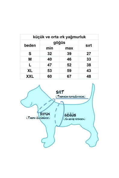 MAXSTYLESPET Membranlı Polarlı Pet Yağmurluk - Mavi - Köpek Kedi Kıyafeti - Resim 5