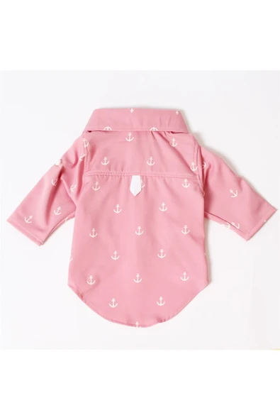MAXSTYLESPET Çapa Desenli Pet Gömlek - Pembe - Köpek Ve Kedi Kıyafeti - 2