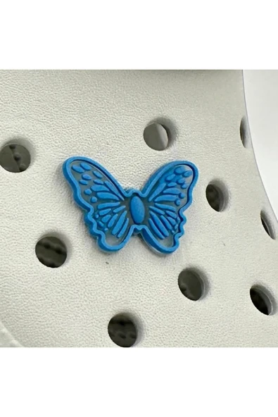 Crocs Terlik Süsü ve Aksesuarı , Çanta Süsü – Jibbitz 3D Büyük Boy Desenli Kelebek Figür Logo Aksesuar ürün görseli 1